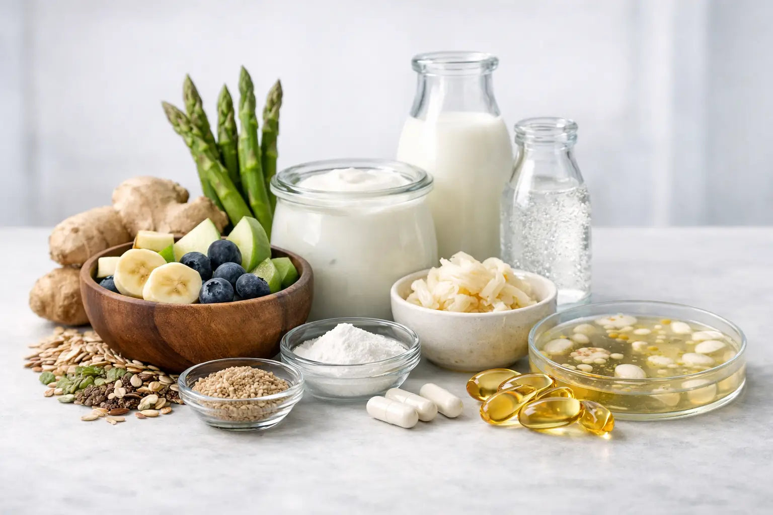 Prebiotics Probiotics and Postbiotics in One
